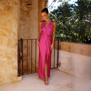 Transform your look with Olivia Dress, the ultimate maxi dress for a touch of elegance. Embrace your shape and make a statement wherever you go in this stunning piece. Elevate your confidence and stand out with Olivia Dress.