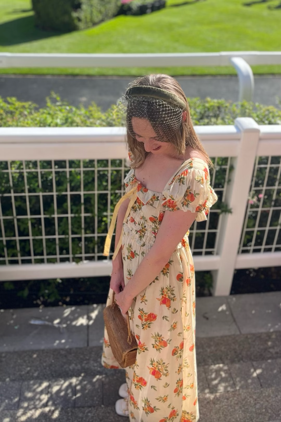 Get ready to feel like a princess in our Clarine Dress! This vintage inspired midi dress features delicate ruffles, a gathered bodice, and floaty chiffon fabric, all adorned with a charming all over roses print. With its romantic details and versatile wear, it's the perfect choice for any semi-formal event.