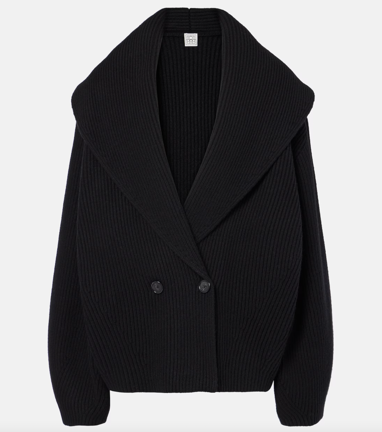 This Toteme wool-blend cardigan offers refined warmth and timeless style. Crafted from a premium wool blend, it provides softness and insulation perfect for layering in cooler weather. Its clean lines and subtle detailing ensure a versatile piece suitable for both casual and more polished looks, making it a valuable addition to any discerning wardrobe.