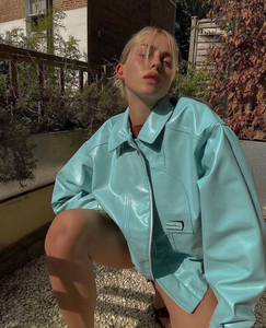 Get ready to rock the streets with the Brian Bomber Jacket by House of Sunny. Made with faux leather, this oversized jacket adds a touch of edginess to any outfit. Stand out from the crowd and make a statement with this bold piece.