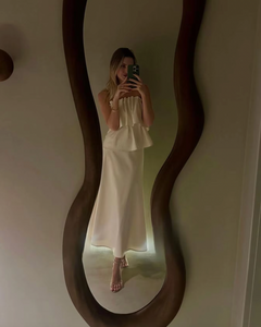 Unleash your inner artist with the Sculpted Slim Dress. Crafted from a blend of cotton, this sleeveless midi dress features an a-line skirt and artful draping that flatters your figure. With its long, lean silhouette, this dress is perfect for a night out in the city.