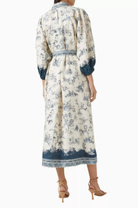 Alemais' Casa Belted Shirtdress in Linen combines effortless style with comfort, perfect for both professional settings and casual outings. Made from breathable linen, its relaxed fit enhances comfort while the adjustable tie-up belt defines your waist for a tailored silhouette. With minimal styling needed, pair it with flats or kitten heels for a polished look that transitions seamlessly throughout your day.