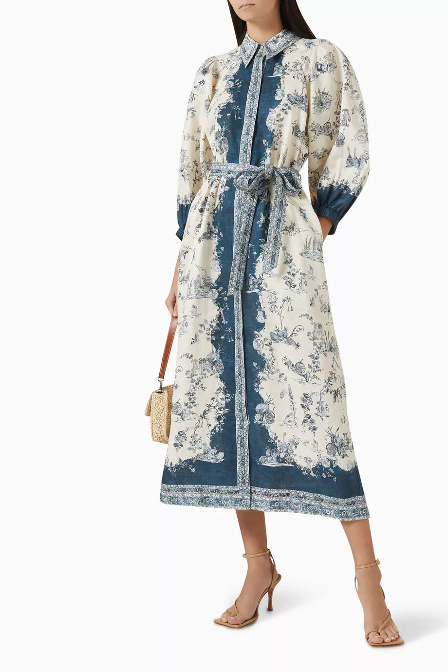 Alemais' Casa Belted Shirtdress in Linen combines effortless style with comfort, perfect for both professional settings and casual outings. Made from breathable linen, its relaxed fit enhances comfort while the adjustable tie-up belt defines your waist for a tailored silhouette. With minimal styling needed, pair it with flats or kitten heels for a polished look that transitions seamlessly throughout your day.