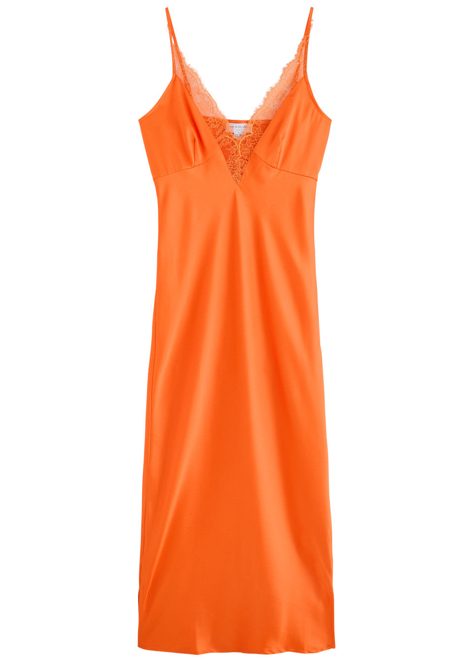 The Caetana dress combines sophistication and allure with adjustable shoulder straps and a plunging V-neck that enhances your silhouette. Detailed with scalloped eyelash lace trim and side splits at the hem, this dress adds a delicate, feminine touch while allowing graceful movement. Perfect for making a memorable impression at any event.