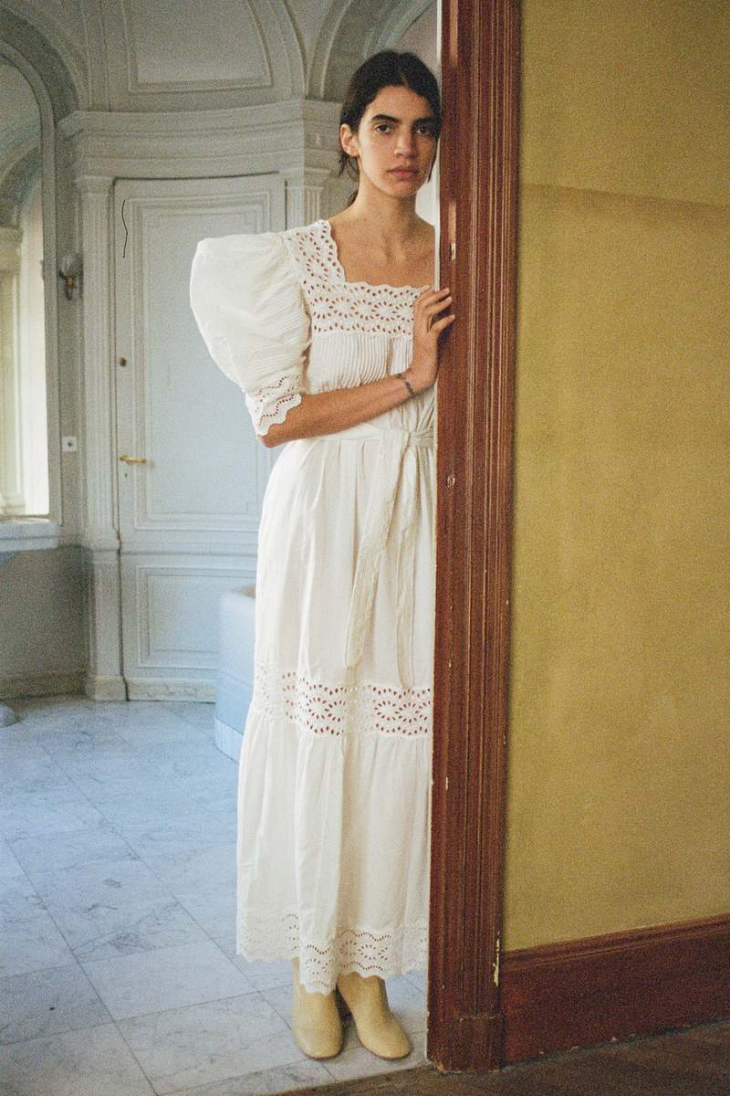 Get ready to turn heads in the Georgina Belted Dress by SEA NEW YORK! With voluminous puff sleeves, a flattering square neckline, and a detachable belt, this dress is a must-have for any fashion-forward individual. The eyelet detailing adds an extra touch of elegance to this playful and versatile piece.
