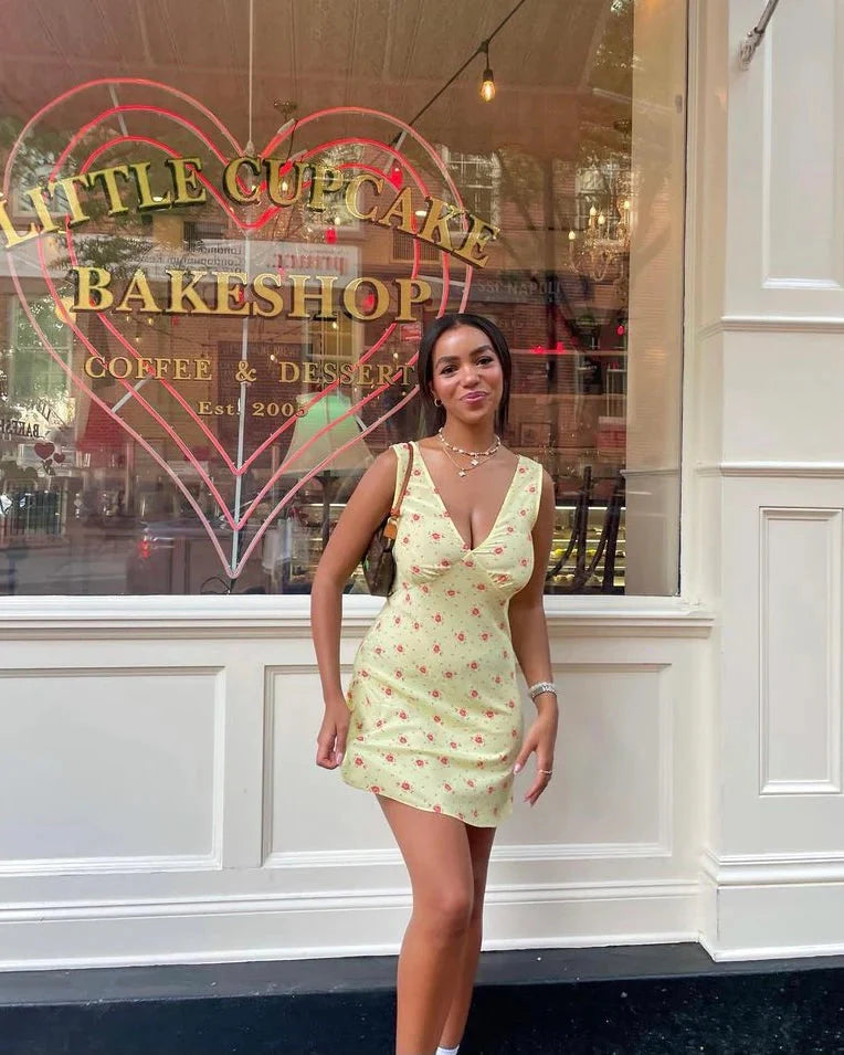 Indulge in Summer romance with the Isabelli Mini Dress. Perfect for getting caught in the rain, closing down the restaurant, and falling in love all over again. Versatile enough to pair with your favorite denim jacket, a special sweater, or even old converse. Don't miss out on this must-have dress!