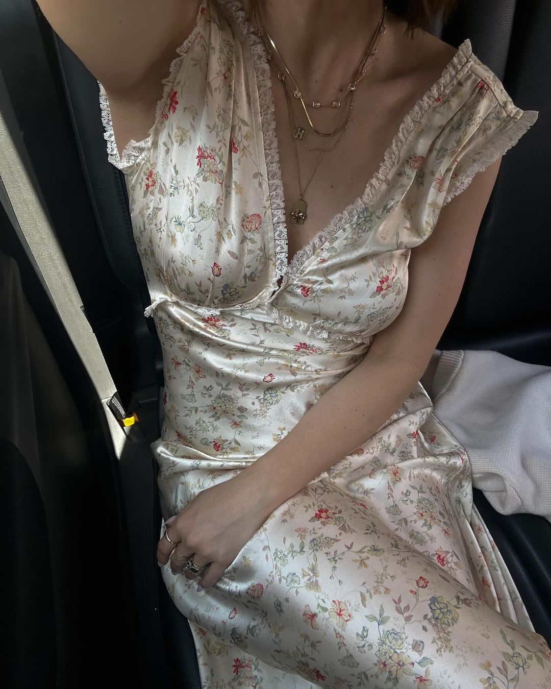 Introducing the Gigi Dress. Crafted from silky smooth fabric and cut on the bias, this dress drapes delicately on your frame. Inspired by nostalgia and femininity, this dress is perfect for a romantic evening or a carefree stroll through the orchard. Embrace the versatility of the Gigi midi dress.