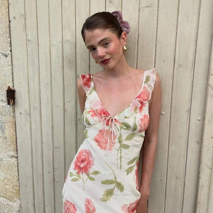 the gemma dress in printed silk chiffon Helsa The Gemma Dress in Printed Silk Chiffon