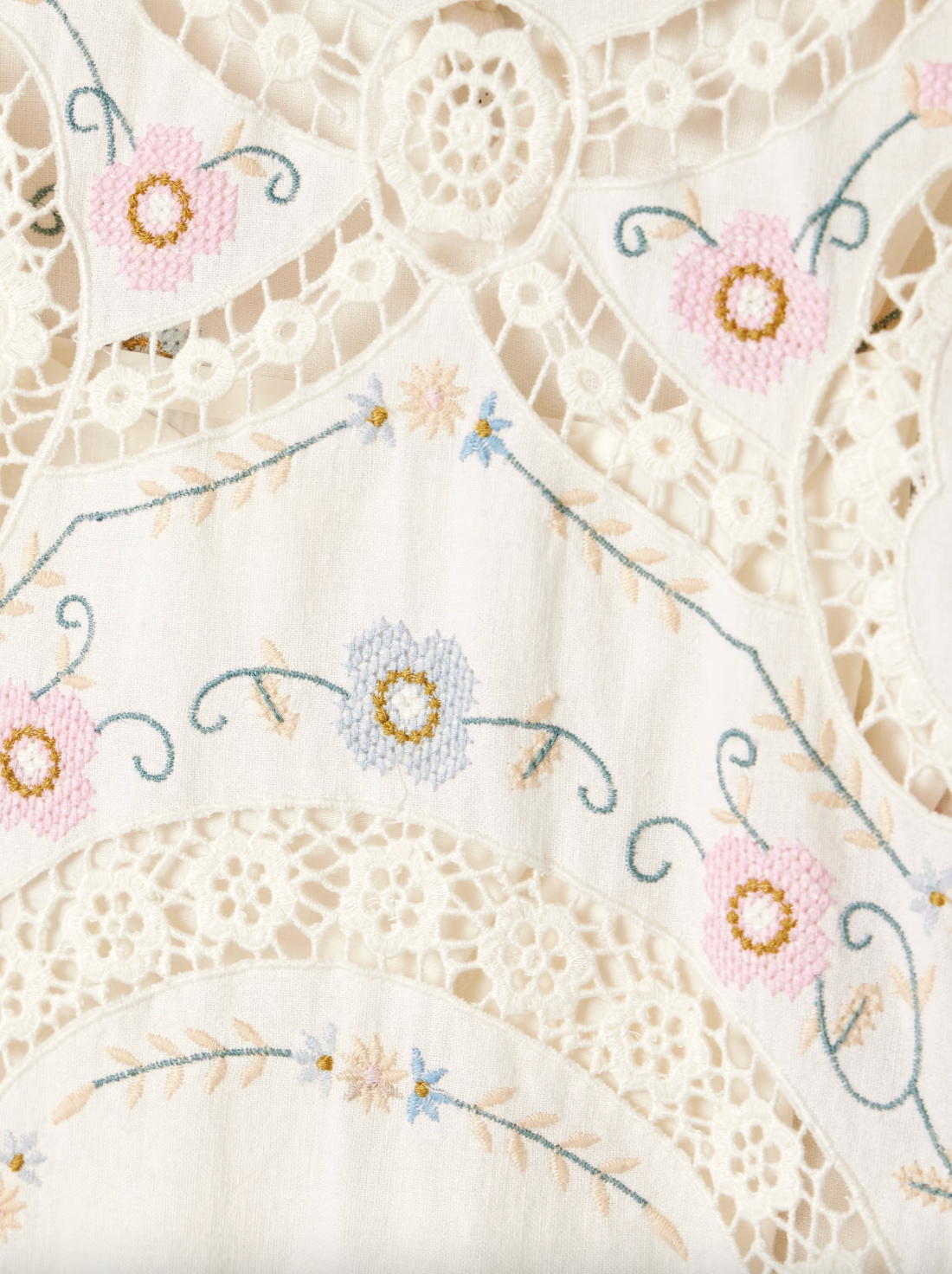 Crafted from a refined cotton and linen blend, the Vesna Linen Dress by SEA features delicate broderie anglaise trim and intricate embroidery, highlighting expert craftsmanship. Its midi length offers timeless elegance, while breathable fabrics ensure comfort in warmer weather. This dress effortlessly balances classic design with modern appeal, making it a versatile addition to a sophisticated wardrobe.