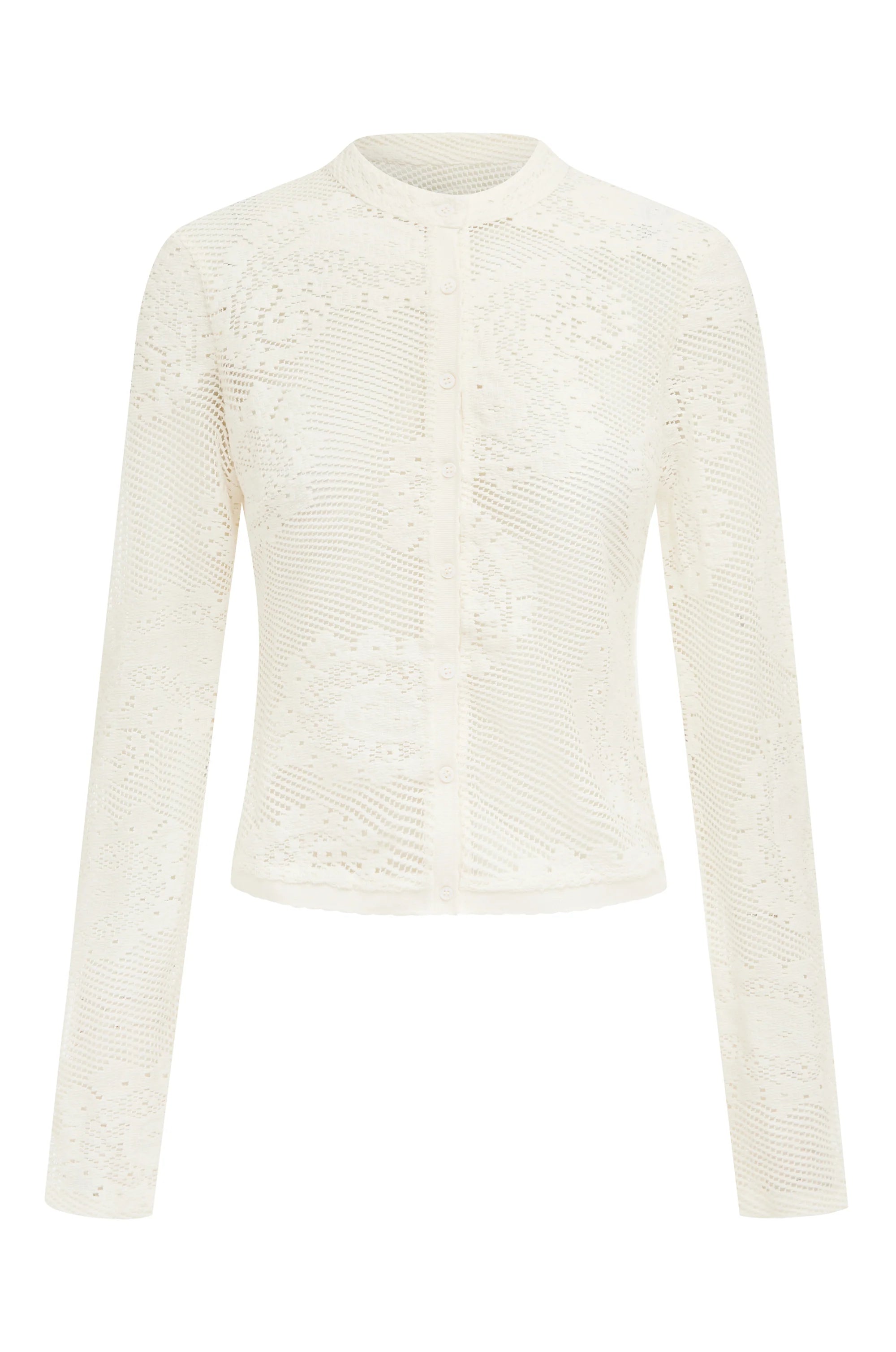 Elevate your wardrobe with the Dom Set by With Jean, expertly combining refined craftsmanship and elegant design. The Dom Top is a long-sleeve cardigan featuring a button-up front, a polished neckline collar, and delicate scalloped trim, enhanced by custom hand-drawn crochet lace for a sophisticated finish. Complementing the top, the Dom Shorts offer comfort with a fully lined interior and an elasticated waistband, adorned entirely with the same intricate crochet lace. 