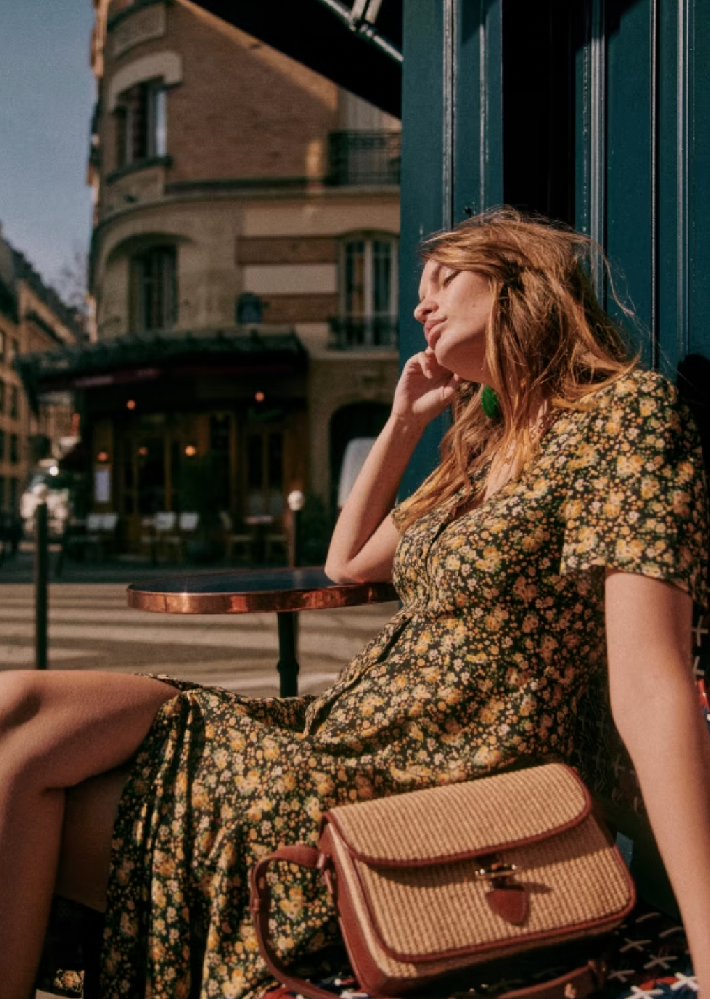 The Vivienne Dress by Sezane offers a graceful midi length silhouette with elegant short sleeves and a refined V neckline. Its button placket features covered buttons, adding a subtle yet polished touch. Fully lined for comfort and quality, this dress embodies sophisticated charm ideal for both formal and special occasions.